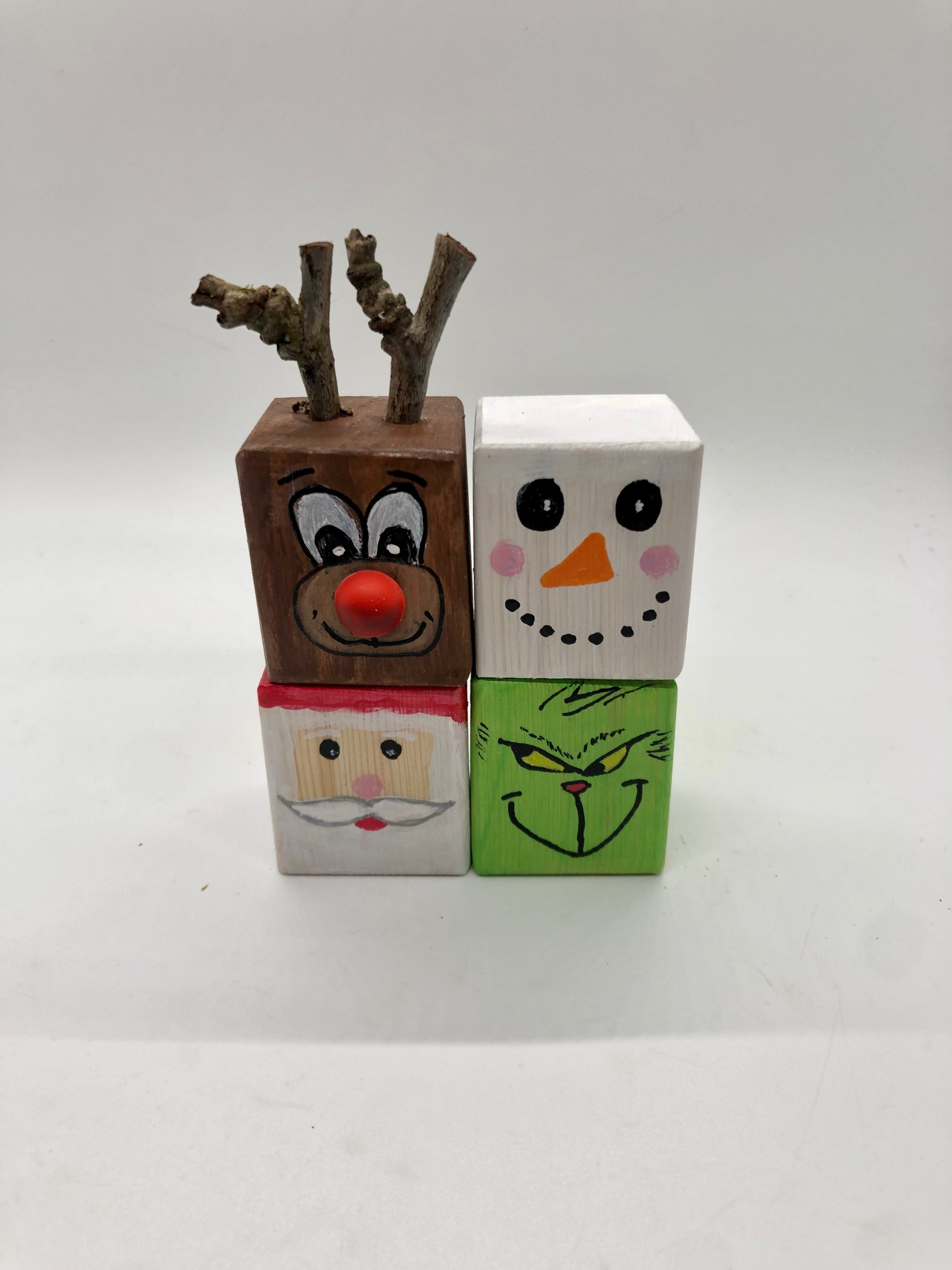 4 Fun Wood Block Christmas Crafts for Kids - The Chirping Moms